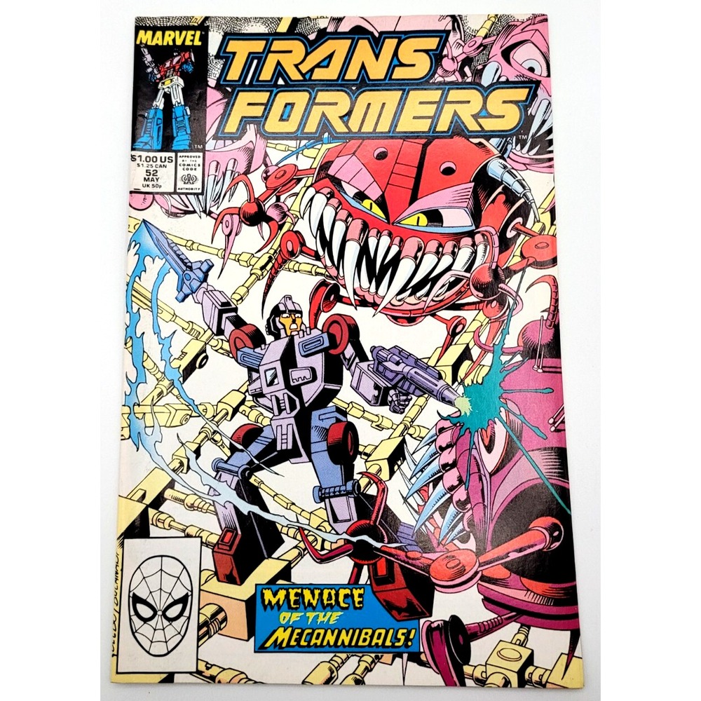 THE TRANSFORMERS #52 (1989) /VF+/ MECANNIBALS POWERMASTER OPTIMUS PRIME
